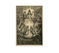 MNABSO Exaltation of The Holy Cross Prayer Jesus Art Wall Art Picture Print Modern Family Room Decor 20 x 30 Inches (50 x 75 cm)