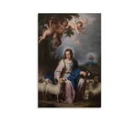 MNABSO Holy Shepherd of The Soul Virgin Mary Poster Decorative Painting Canvas Wall Art Living Room Poster Bedroom Painting 20 x 30 Inch (50 x 75 cm)