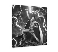 MNABSO Inventor Nikola Tesla Black & White Art Poster Decorative Painting Canvas Wall Art Living Room Poster Bedroom Painting 20 x 20 Inch (50 x 50 cm)