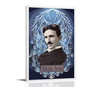MNABSO Inventor Nikola Tesla Colour Poster Decorative Painting Canvas Wall Art Living Room Poster Bedroom Painting 08 x 12 Inch (20 x 30 cm)