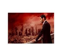 MNABSO Lucifer Looking at The City Wall Art Picture Print Modern Family Room Decor 20 x 30 Inches (50 x 75 cm)