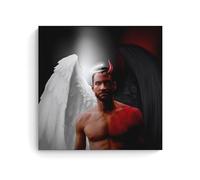 MNABSO Lucifer Male Protagonist Black And White Art Poster Decorative Painting Canvas Wall Art Living Room Poster Bedroom Painting 24 x 24 Inch (60 x 60 cm)