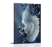 MNABSO Michael Jackson Is An Angel Art Poster Wall Art Picture Print Modern Family Room Decor 08 x 12 Inch (20 x 30 cm)