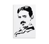 MNABSO Nikola Tesla Banks Fan Art Poster Decorative Painting Canvas Wall Art Living Room Poster Bedroom Painting 20 x 30 Inch (50 x 75 cm)