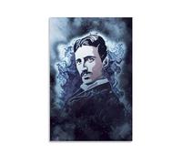 MNABSO Nikola Tesla Color Art Poster Decorative Painting Canvas Wall Art Living Room Poster Bedroom Painting 08 x 12 Inch (20 x 30 cm)