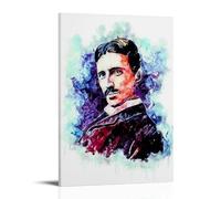 MNABSO Nikola Tesla Colourful Art Wall Art Picture Print Modern Family Room Decor 08 x 12 Inches (20 x 30 cm)