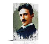 MNABSO Nikola Tesla Ink Art Wall Art Picture Print Modern Family Room Decor 08 x 12 Inches (20 x 30 cm)