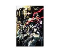 MNABSO Overlord Anime Role Collective Poster Decorative Painting Canvas Wall Art Living Room Poster Bedroom Painting 20 x 30 Inch (50 x 75 cm)