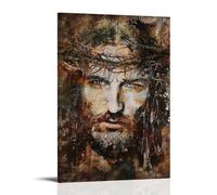 MNABSO Painting Jesus Crown of Thorns Poster Decorative Painting Canvas Wall Art Living Room Poster Bedroom Painting 12 x 18 inches (30 x 45 cm)
