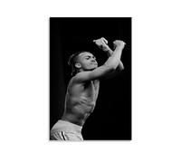 MNABSO Rap Singer Xxxtentacion Black & White Wall Art Picture Print Modern Family Room Decor 12 x 18 Inches (30 x 45 cm)