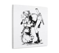 MNABSO Tank Girl Black & White Fan Art Poster Decorative Painting Canvas Wall Art Living Room Poster Bedroom Painting 24 x 24 Inch (60 x 60 cm)