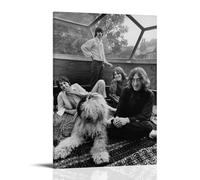 MNABSO The Beatles Band Black & White Art Poster Decorative Painting Canvas Wall Art Living Room Poster Bedroom Painting 12 x 18 Inch (30 x 45 cm)