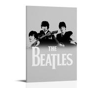 MNABSO The Beatles Black & White Art Poster Decorative Painting Canvas Wall Art Living Room Poster Bedroom Painting 08 x 12 Inch (20 x 30 cm)