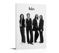 MNABSO The Beatles Black White Fan Art Poster Decorative Painting Canvas Wall Art Living Room Poster Bedroom Painting 12 x 18 Inch (30 x 45 cm)
