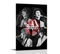 MNABSO The Beatles Black & White Poster Decorative Painting Canvas Wall Art Living Room Poster Bedroom Painting 20 x 30 Inch (50 x 75 cm)