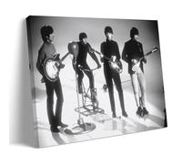 MNABSO The Beatles Star Black And White Fan Art Poster Decorative Painting Canvas Wall Art Living Room Poster Bedroom Painting 08 x 12 Inch (20 x 30 cm)