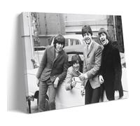 MNABSO The Beatles Star Black White Fan Art Poster Decorative Painting Canvas Wall Art Living Room Poster Bedroom Painting 12 x 18 Inch (30 x 45 cm)