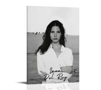 MNABSO The Singer Lana Del Rey Black And White Art Poster Decorative Painting Canvas Wall Art Living Room Poster Bedroom Painting 08 x 12 Inch (20 x 30 cm)