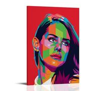 MNABSO The Singer Lana Del Rey Pop Art Poster Decorative Painting Canvas Wall Art Living Room Poster Bedroom Painting 24 x 36 Inch (60 x 90 cm)