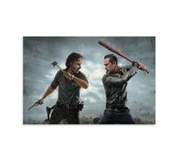 MNABSO The Walking Dead Fight Scenes Wall Art Picture Print Modern Family Room Decor 16 x 24 Inches (40 x 60 cm)