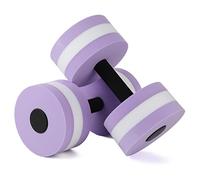 Mnaocz Aquatic Dumbbell, 2 PCS EVA Water Floating Dumbbell, Purple, Fixed Style, Ideal for Pool Workouts