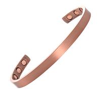 Mnb Magnetics Pure Copper Plain Magnetic Bracelet for Men and Women (Medium) - Extra Strong Magnets