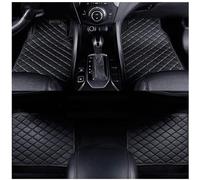 MNBHJGR 4pcs Custom Leather Car Floor Mats For Nissan Juke 2019 2020 2021 2022 2023 2024 RHD, All Weather Front Rear Row Auto Carpet Waterproof Protection,All Black
