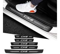 MNBHJGR 5pcs Car Door Sill Protector, for Mazda CX5 Car Threshold Scuff Plate Carbon Fiber Stickers Styling Accessories