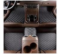 MNBHJGR 5pcs Custom Leather Car Floor Mats For Hyundai Tucson N-Line NX4 2021-2025, All Weather Front Rear Row Auto Carpet Waterproof Protection,C Black Beige