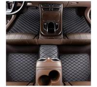 MNBHJGR 5pcs Custom Leather Car Floor Mats For Mitsubishi Colt CZC 2006 2007 2008 2009, All Weather Front Rear Row Auto Carpet Waterproof Protection,A Black