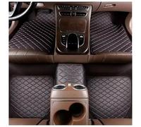 MNBHJGR 5pcs Custom Leather Car Floor Mats For VW TIGUAN Allspace 2017-2022 2023 2024, All Weather Front Rear Row Auto Carpet Waterproof Protection,B Black Red