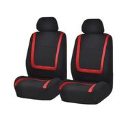 MNBHJGR Car Seat Covers, for Ford KA RU8 2008 2009 2010 2011 2012 2013 2014 2015 2016 2 Pieces Seat Covers for Cars, Adjustable Cushion Breathable Waterproof Non-Slip,D Red