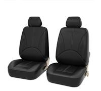 MNBHJGR Car Seat Covers, for Peugeot 207/207/207 SW/207+/208/208/e 208 GT/306 2 Pieces Seat Covers for Cars, Adjustable Cushion Breathable Waterproof Non-Slip,C Black