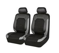 MNBHJGR Car Seat Covers Front Pair, for Ford KA RU8 2008 2009 2010 2011 2012 2013 2014 2015 2016 Front Seat and Headrest Covers, Elasticated Hems, Side Airbag Compatible,B Grey