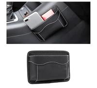 MNBHJGR Car Seat Side Pocket Organizer, for Hyundai Bayon Getz Ioniq IONIQ 5 Kona Santa FE Tucson i20 i30 i40 ix20 ix35 PU Leather Storage Bag, Multifunctional Self-adhesive Interior Accessories