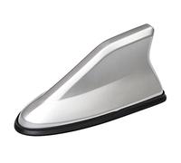 MNBHJGR Car Shark Fin Antenna, for Nissan Juke 2019-2024 2025 Radio Signal Car Antenna Shark Aerial With Adhesive, Waterproof and Dust proof,C Silver