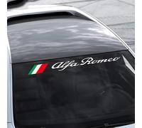 MNBHJGR Car Sun Strip, for Alfa Romeo Giulietta Giulia Mito Stelvio GT 147 156 159 166 166 Sticker Car Front Rear Window Windshield, Decoration Sticker, Self-Adhesive Windscreen Sticker