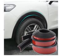 MNBHJGR Car Wheel Arch Protectors, for Citroen C1 C3 C4 Cactus C-Zero Berlingo Multispace Picasso Spacetourer 2Pcs Car Side Fender Wheel Eyebrow Arch Rubber Protector Mudguards,1.5M,A Black