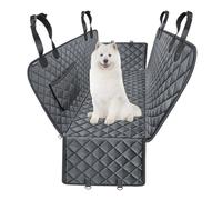 MNBHJGR Dog Car Seat Cover, for Mitsubishi Eclipse Cross 2017 2018 2019 2020 2021 2022 2023 2024 Waterproof Back Seat Cover for Dogs, Non-slip Scratch Proof Car Seat Cover for Dogs,A Black