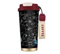 MNBVCDRTYU Abstract Science Chemistry 316 Stainless Steel Coffee Cup - Insulated Travel Mug with 12-Hour, Large Capacity Cone Shape Cup for Home, Office & Outdoor Use