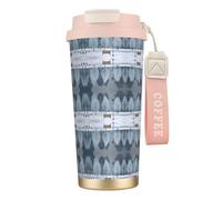 MNBVCDRTYU Birds in The Park On A Snowy Day 316 Stainless Steel Coffee Cup - Insulated Travel Mug with 12-Hour, Large Capacity Cone Shape Cup for Home, Office & Outdoor Use