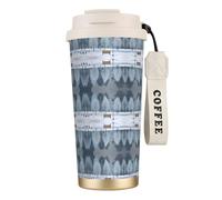 MNBVCDRTYU Birds in The Park On A Snowy Day 316 Stainless Steel Coffee Cup - Insulated Travel Mug with 12-Hour, Large Capacity Cone Shape Cup for Home, Office & Outdoor Use