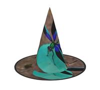 MNBVCDRTYU Black Dragonfly Halloween Hat - Full Print Design, Comfortable Oxford Cloth, Lightweight & Foldable For Parties, Carnivals, And More