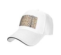 MNBVCDRTYU Bone and Print Casquette Baseball Cap - Classic Unisex Hat with Breathable Sweatband, Adjustable Fit, and Reinforced Crown for Outdoor, Sports & Daily Wear White