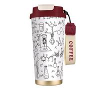 MNBVCDRTYU Chemistry Print 316 Stainless Steel Coffee Cup - Insulated Travel Mug with 12-Hour, Large Capacity Cone Shape Cup for Home, Office & Outdoor Use