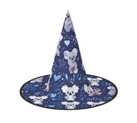 MNBVCDRTYU Lovely Koala Halloween Hat - Full Print Design, Comfortable Oxford Cloth, Lightweight & Foldable For Parties, Carnivals, And More