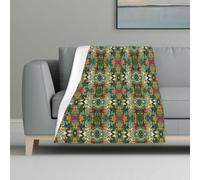 MNBVCDRTYU Macaw And Toucan Perching Of Rainforests Flannel Blanket â€“ Ultra Soft And Cozy Flannel Throw Blanket For Home, Travel, And Outdoor Use â€“ Anti-Pill, Lightweight, And Allergy-Friendly