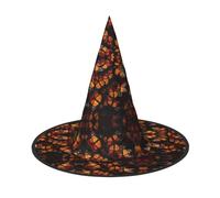 MNBVCDRTYU Monarch Butterflies Halloween Hat - Full Print Design, Comfortable Oxford Cloth, Lightweight & Foldable For Parties, Carnivals, And More