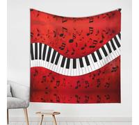 MNBVCDRTYU Music Note Piano 59x59in Tapestry – Wall Hanging For Home, Holiday & Seasonal Interior Decoration