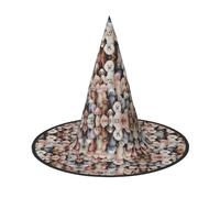 MNBVCDRTYU Oodles Of Poodles Halloween Hat - Full Print Design, Comfortable Oxford Cloth, Lightweight & Foldable For Parties, Carnivals, And More